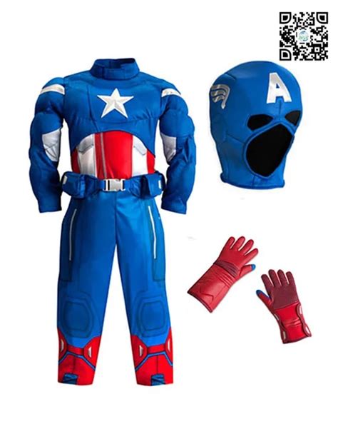 New Arrival High Quality Captain America Avengers Costume for Kids Boy ...