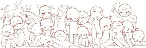 Image result for group chibi poses reference | Drawings of friends, Art ...