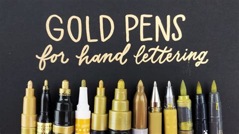 The best gold pen for hand lettering? | Plus a hand lettered gift idea ...