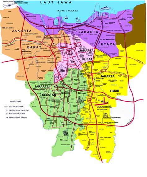 Jakarta Metro Map - TravelsFinders.Com