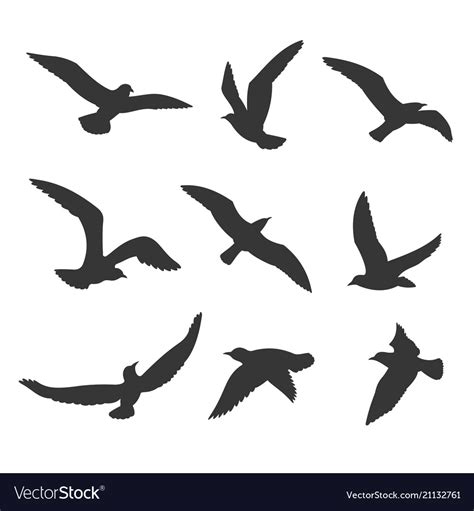 Simple Flying Bird Silhouette Drawing Birds Images - Jelitaf