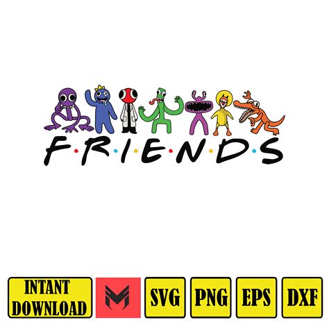 Rainbow Friends logo SVG, Rainbow Friends Roblox All Charact | Inspire ...