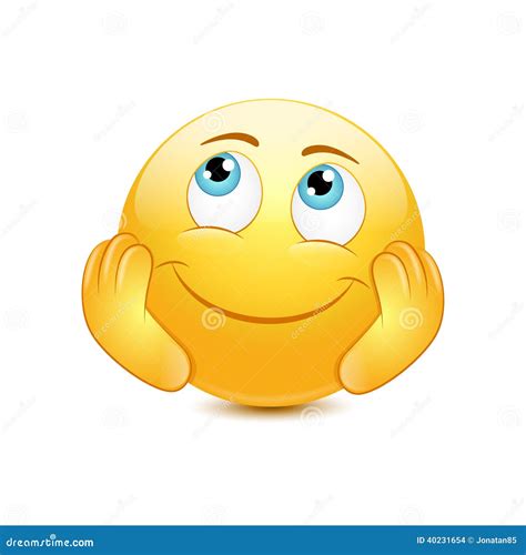 Dreamy Emoticon Cartoon Vector | CartoonDealer.com #42240153