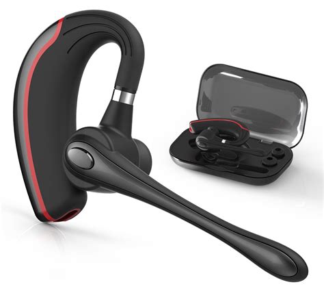 Bluetooth Headset, HandsFree Wireless Earpiece V4.1 with Mic for ...