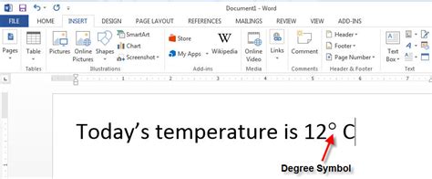 How to Insert Degree Symbol in Microsoft Word - DummyTech.com