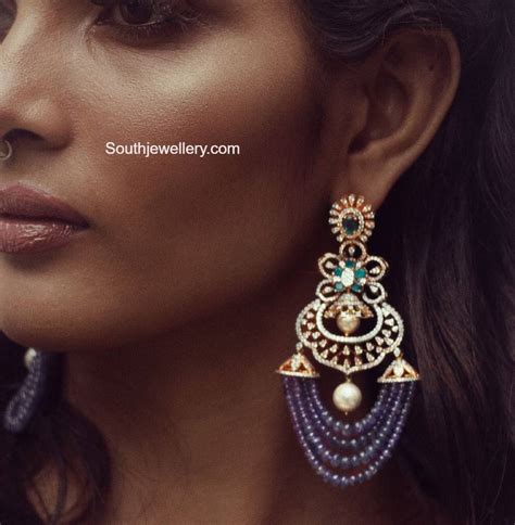 Trendy diamond earrings - Indian Jewellery Designs