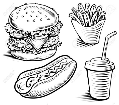 Hamburger Drawing at GetDrawings | Free download