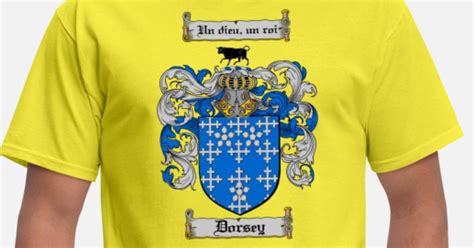 Dorsey Coat of Arms / Dorsey Family Crest Tshirt Men's T-Shirt ...