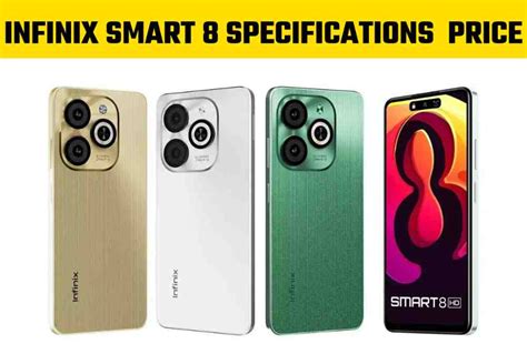 Infinix Smart 8 Specifications: Powerful Specs, 50MP Camera, and ...