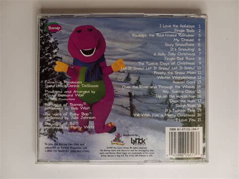 Happy Holidays Love, Barney (CD, 1997) 21 Children's Christmas Songs | eBay