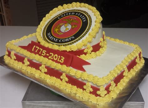 United States Marine Corp 238th birthday cake for JWT (1775-2013) side ...