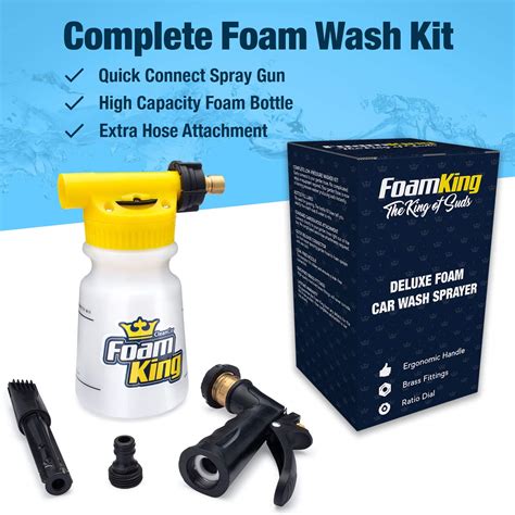 Foam King - The King of Suds - Deluxe Car Wash Sprayer - Car Foam Gun ...