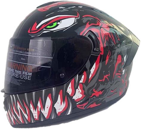 スリムなオ MotuoMr Unisex-Adult Full Face Motorcycle Helmet DOT Approved ...