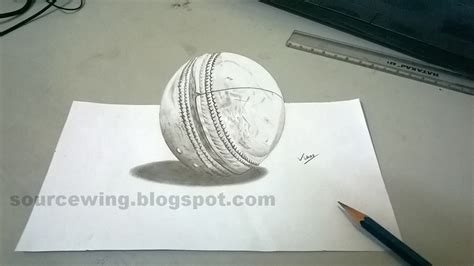 Cricket Ball Drawing