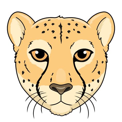 How to Draw a Cheetah Face - Really Easy Drawing Tutorial