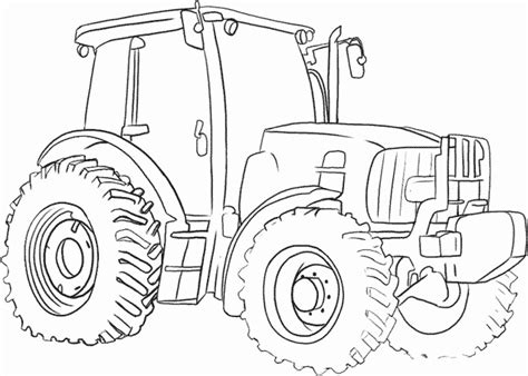 Tractor (Transportation) – Free Printable Coloring Pages