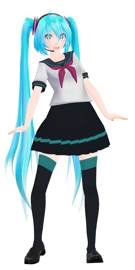 [MMD] TDA School Uniform Hatsune Miku (+DL) by 10JmixP on DeviantArt