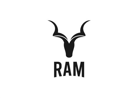 Premium Vector | Ram logo design vector illustration