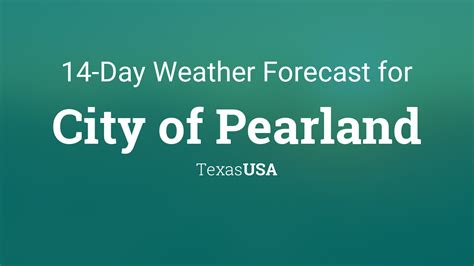 City of Pearland, Texas, USA 14 day weather forecast