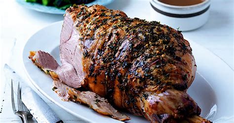 Easter Roast Lamb Recipe, With Garlic And Herb Butter And Cider Gravy ...