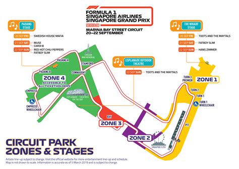 Singapore F1 Circuit Map