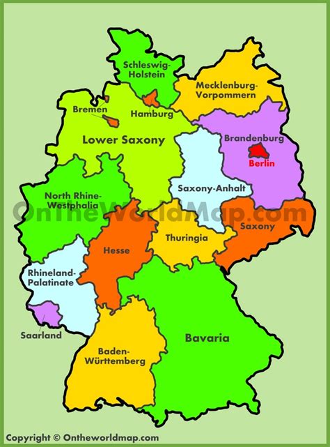 Map Of Germany - Best Map of Middle Earth