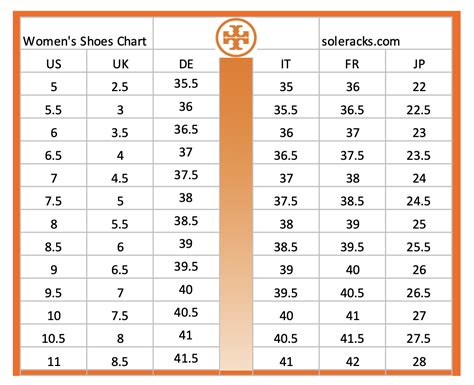 Tory Burch Shoes Size Chart - Soleracks