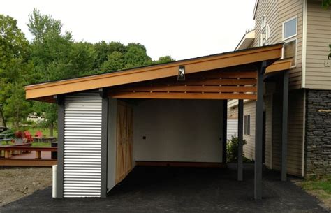 New carport - Modern - Shed - Boston - by Erin Robertson Landscape ...