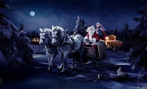 Sleigh Ride Christmas Wallpapers on WallpaperDog