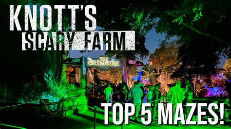 Top 5 Mazes of Knott's Scary Farm 2022