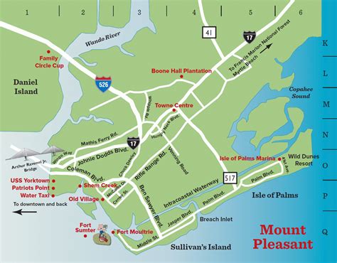 City - Mt. Pleasant - Printable mt_p_map.gif (1201×938) | Isle of palms ...