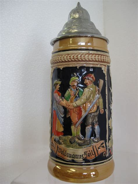 Old Beer Steins | Vintage German Waidmannsheil Beer Stein by ModOnMain ...