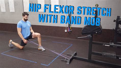 Banded Hip Flexor Stretch - YouTube