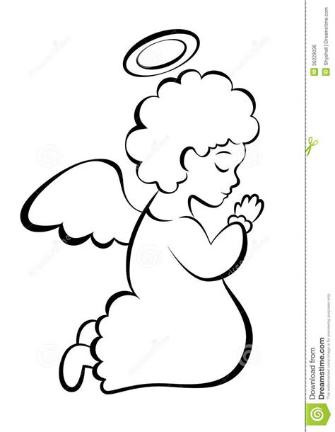 Angel Clipart Black And White | Free download on ClipArtMag