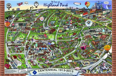 Map of the Town of Highland Park, Tx. by Richard-E-Dominguez on DeviantArt