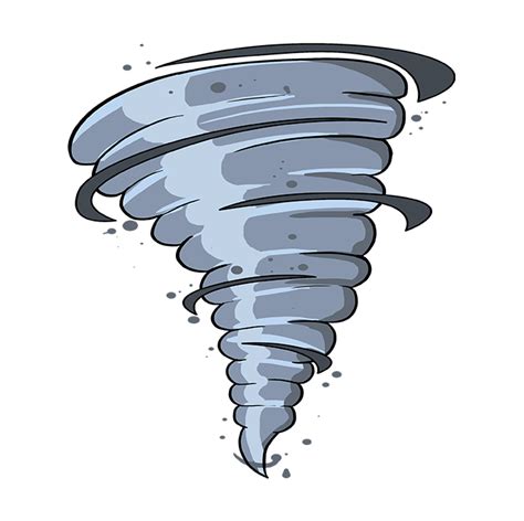 How to Draw a Tornado - Step-by-Step Tutorial