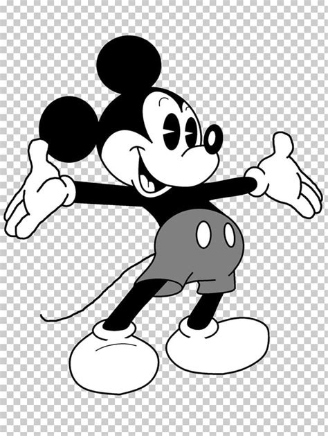 Mickey Mouse Minnie Mouse The Walt Disney Company Black And White PNG ...