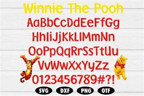 Winnie The Pooh font - ActionFonts.com