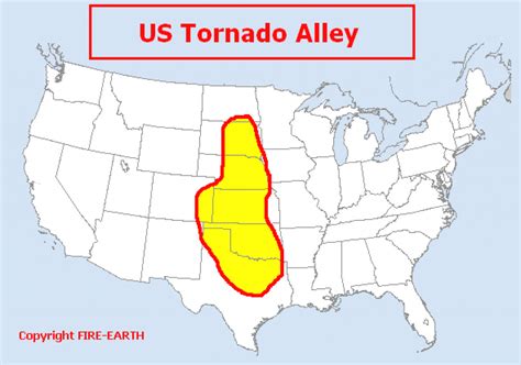 Us Ta Feww Inspirational Map Of Tornado Alley - Collection Of Map In ...