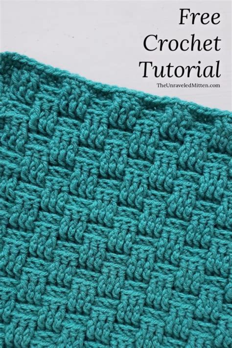 Basketweave Crochet Stitch Tutorial in 2024 | Crochet stitches tutorial ...