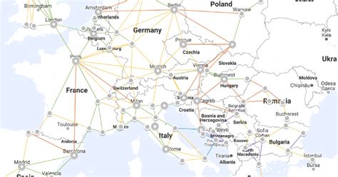 Euro Rail Timetables And Route Map