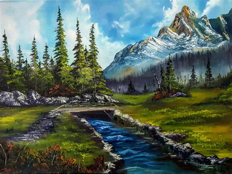 "Evergreen Mountain", Oil painting, 20x24 : r/Art