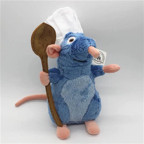 Disney Pixar Blue Mouse With Chefs Hat Ratatouille Holding ...