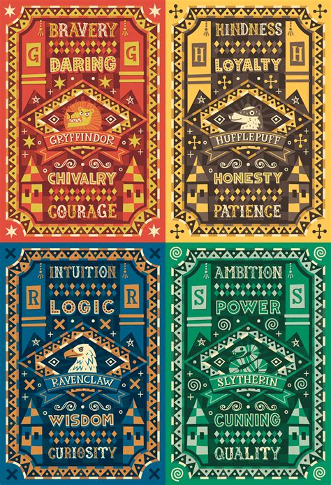 Hogwarts Houses on Behance