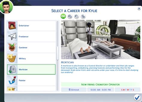 Mortician Career mod for The Sims 4 - Download