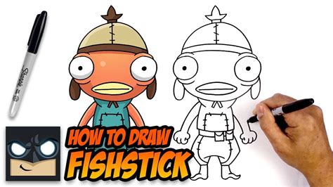 How To Draw Fishstick Chibi Skin Fortnite Drawing Tutorial Drawings ...