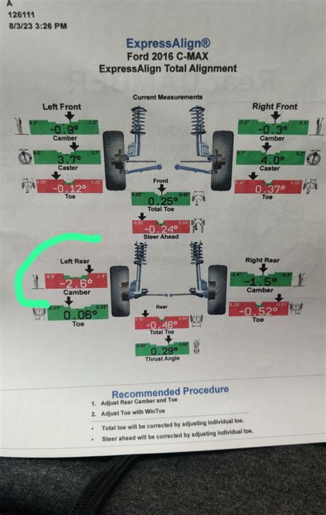 Car alignment - Before & After - Car now pulling to the left - What ...