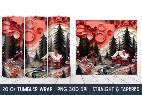 Christmas Tumbler Wrap | Tumbler Wrap Graphic by TheDigitalStore247 ...