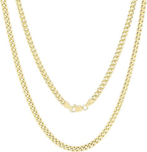 Gold Chain 14k Gold Miami Cuban 20in 4mm - lagoagrio.gob.ec