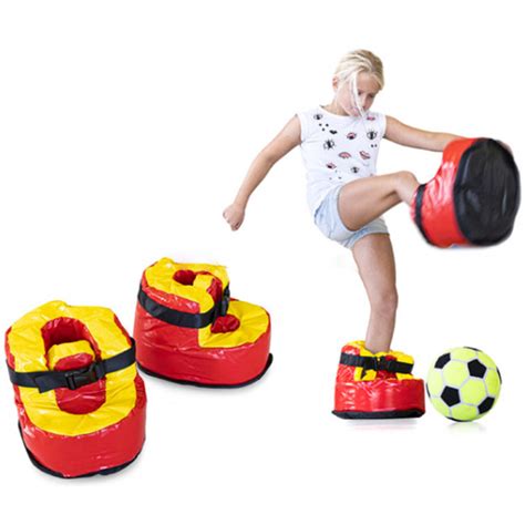 These Giant Inflatable Bouncy Shoes Will Make Giant Soccer Games Extra Fun